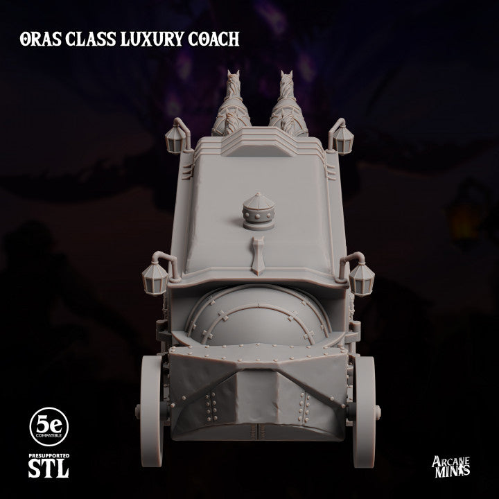 Steampunk Fantasy Vehicle Carriage | Large | Sordane Publishing | D&D DnD Pathfinder Miniature