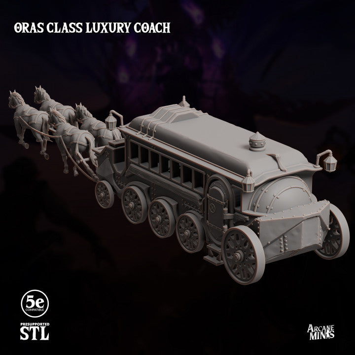 Steampunk Fantasy Vehicle Carriage | Large | Sordane Publishing | D&D DnD Pathfinder Miniature