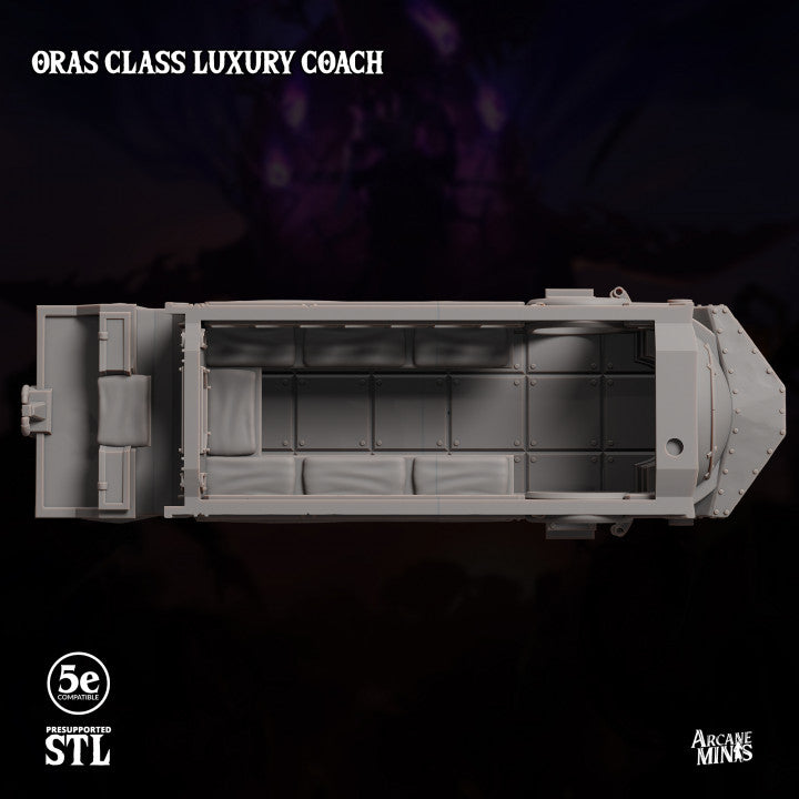 Steampunk Fantasy Vehicle Carriage | Large | Sordane Publishing | D&D DnD Pathfinder Miniature