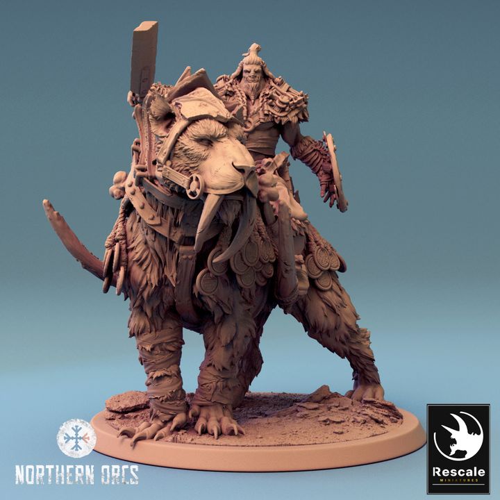Saber-Toothed Tiger Mount Beast | Large | Rescale Miniatures | D&D DnD Pathfinder Miniature