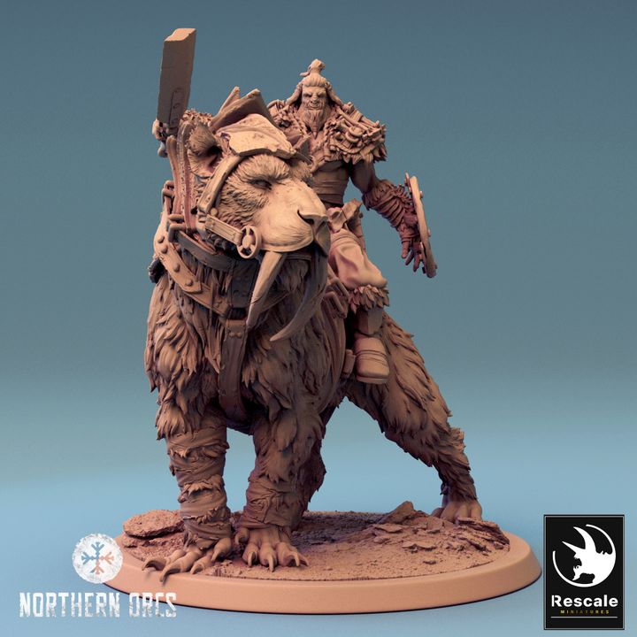 Saber-Toothed Tiger Mount Beast | Large | Rescale Miniatures | D&D DnD Pathfinder Miniature