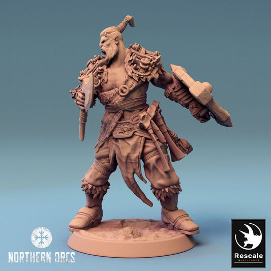Collection Orc Warrior Axe Soldiers | Medium | Rescale Miniatures | D&D DnD Pathfinder Miniature