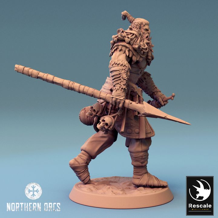 Collection Orc Fighter Dagger-Wielding Warriors | Medium | Rescale Miniatures | D&D DnD Pathfinder Miniature