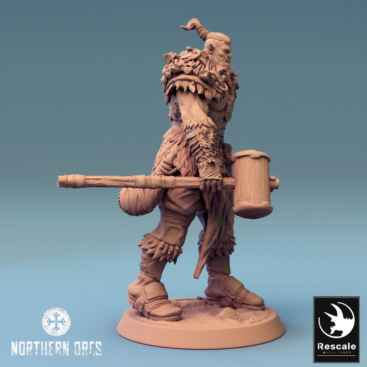 Collection Orc Warriors Hammer Soldiers | Medium | Rescale Miniatures | D&D DnD Pathfinder Miniature