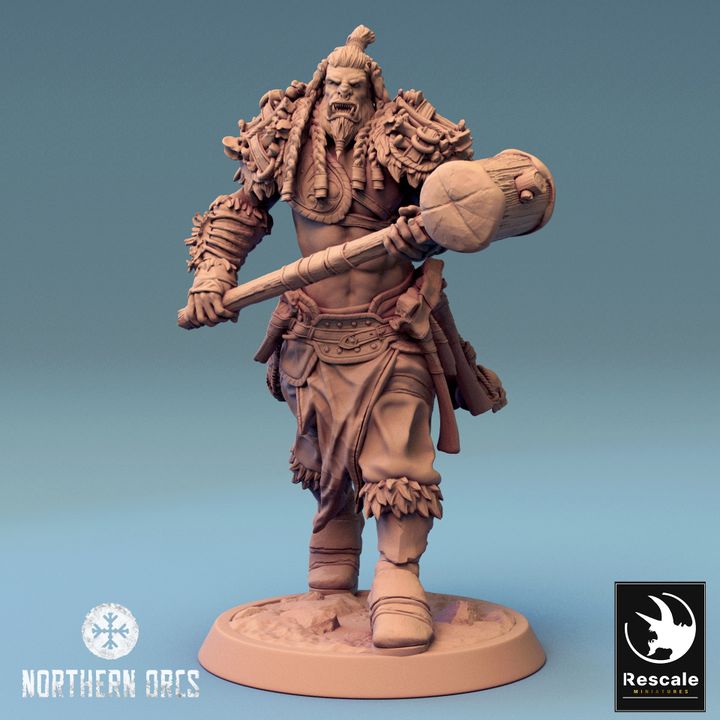 Collection Orc Warriors Hammer Soldiers | Medium | Rescale Miniatures | D&D DnD Pathfinder Miniature