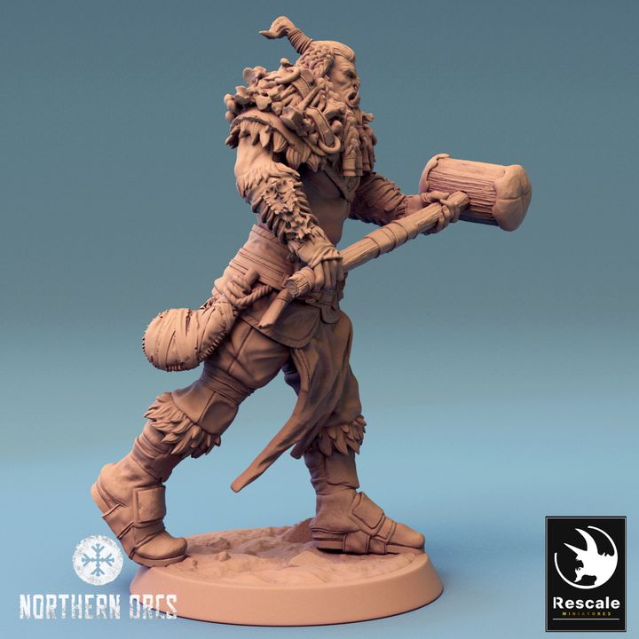 Collection Orc Warriors Hammer Soldiers | Medium | Rescale Miniatures | D&D DnD Pathfinder Miniature