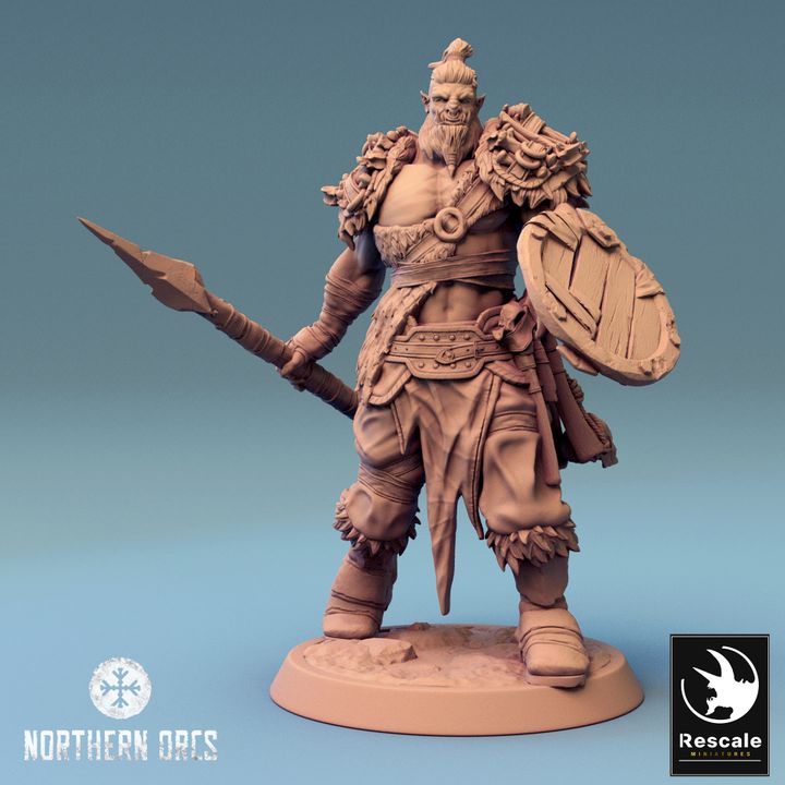 Collection Orc Soldier Spearmen Fighter Set | Medium | Rescale Miniatures | D&D DnD Pathfinder Miniature