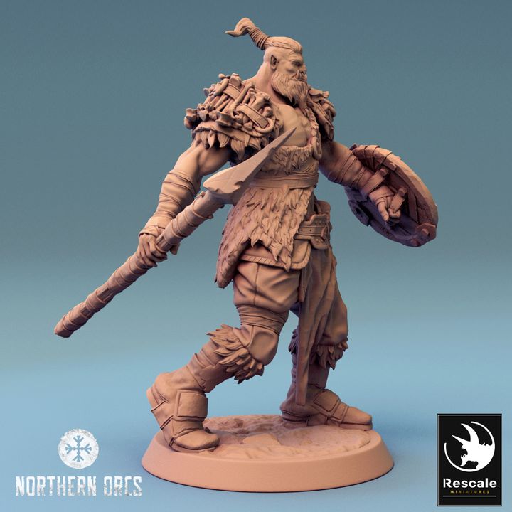 Collection Orc Soldier Spearmen Fighter Set | Medium | Rescale Miniatures | D&D DnD Pathfinder Miniature