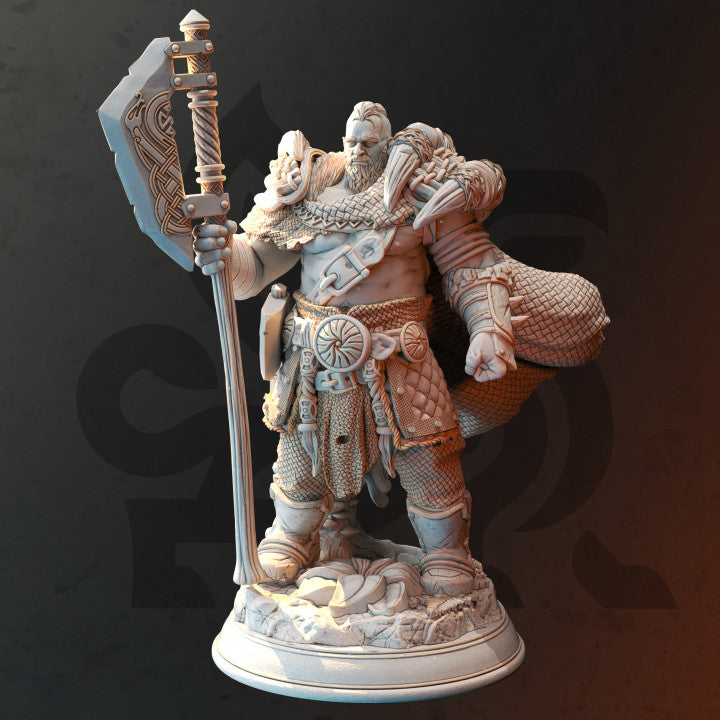 Viking Barbarian Fighter Werebear | Medium | DM Stash | D&D DnD Pathfinder Miniature