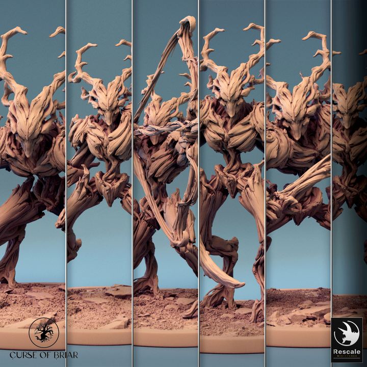 Collection Treefolk Barkclad Guardian Protector | Large | Rescale Miniatures | D&D DnD Pathfinder Miniature