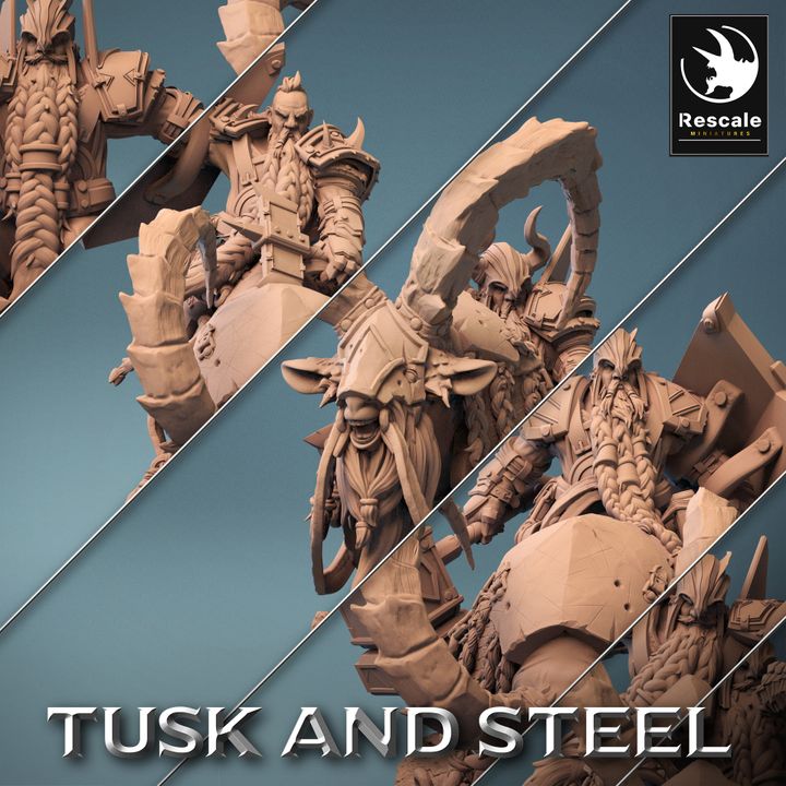 Collection Dwarf Goat Beast Creature | Large | Rescale Miniatures | D&D DnD Pathfinder Miniature