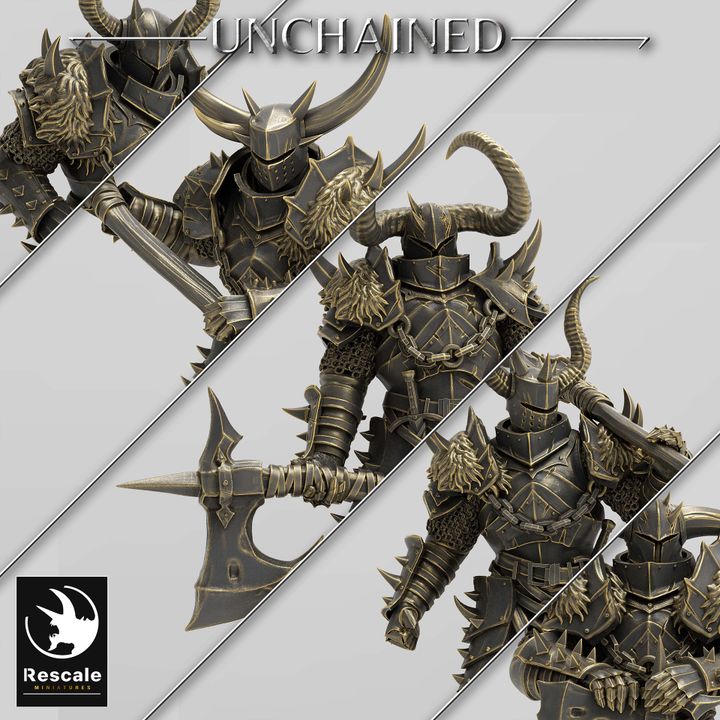 Great Axe Warrior Barbarian Fighter | Medium | Rescale Miniatures | D&D DnD Pathfinder Miniature