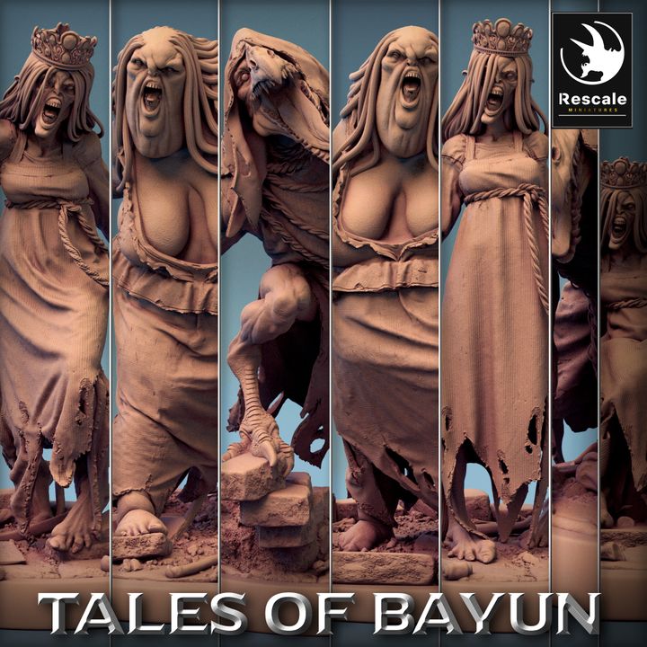 Collection Kikimora Undead Monstrosities Minis | Medium | Rescale Miniatures | D&D DnD Pathfinder Miniature