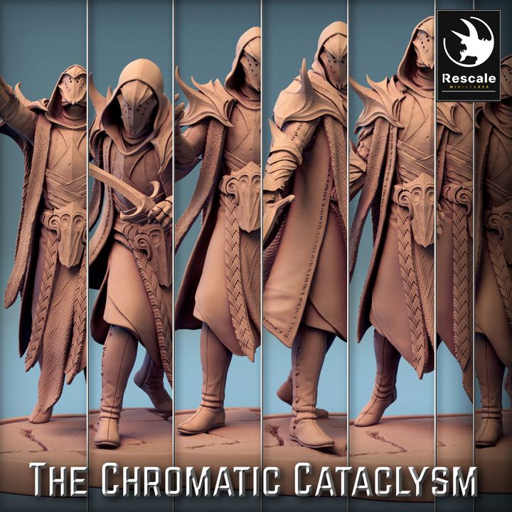 Collection Tiamat Cultist Dragon Worshippers | Medium | Rescale Miniatures | D&D DnD Pathfinder Miniature