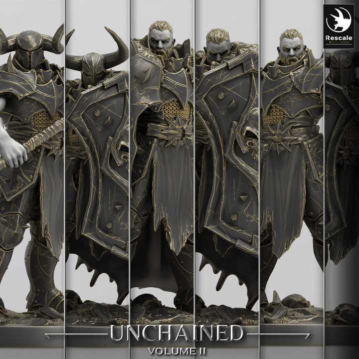 Collection Unchained Warrior Infantry Fighter Human | Medium | Rescale Miniatures | D&D DnD Pathfinder Miniature