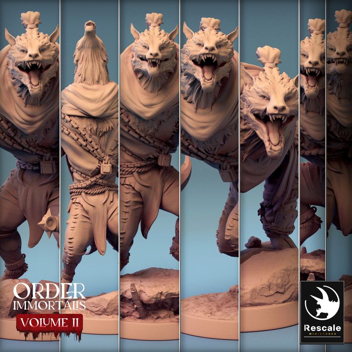 Collection Werewolf Beasts Monsters Collection | Medium | Rescale Miniatures | D&D DnD Pathfinder Miniature