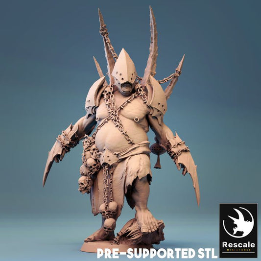 Pestilence Sons Fiend Commander | Medium | Rescale Miniatures | D&D DnD Pathfinder Miniature
