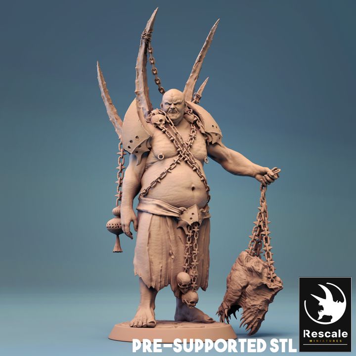 Pestilence Sons Fiend Commander | Medium | Rescale Miniatures | D&D DnD Pathfinder Miniature