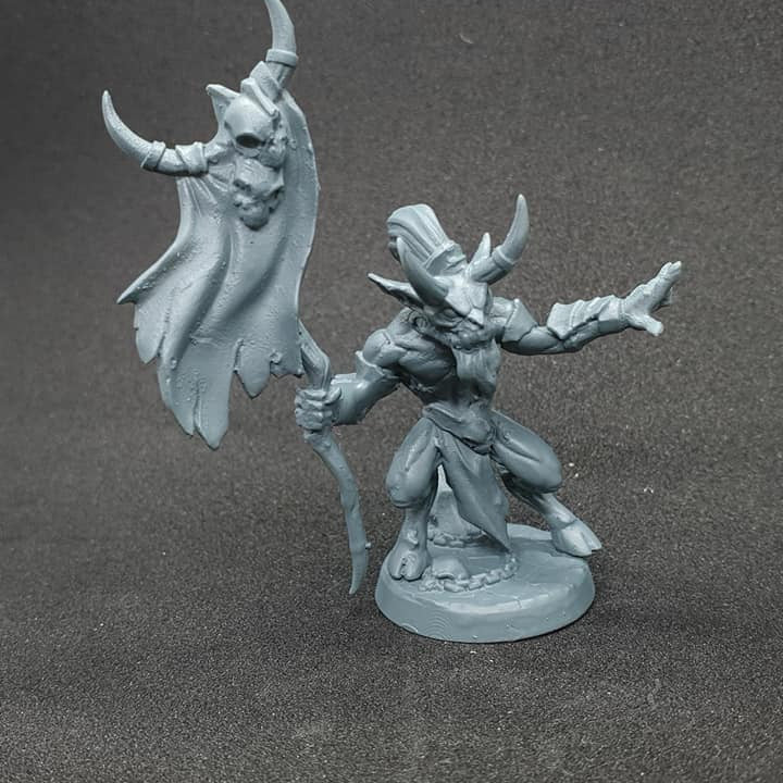 Imp Demon Banner Bearer | Medium | Artisan Guild | D&D DnD Pathfinder Miniature