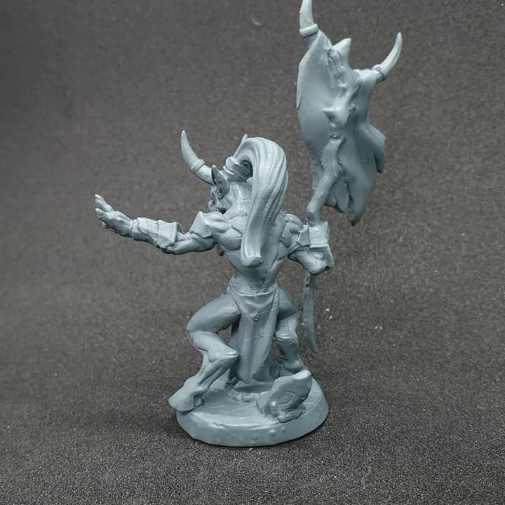 Imp Demon Banner Bearer | Medium | Artisan Guild | D&D DnD Pathfinder Miniature