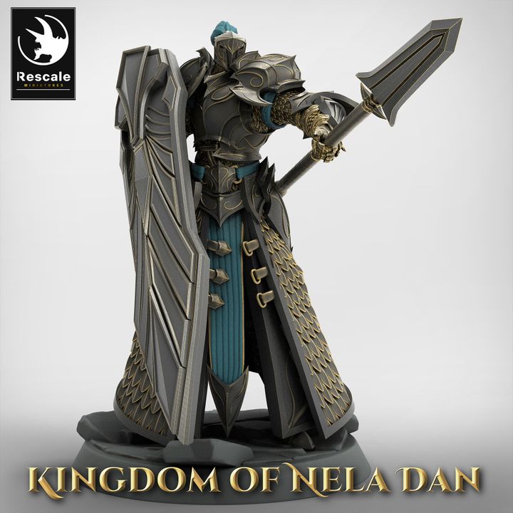 Pretorian Guard Warrior Miniature | Medium | Rescale Miniatures | D&D DnD Pathfinder Miniature