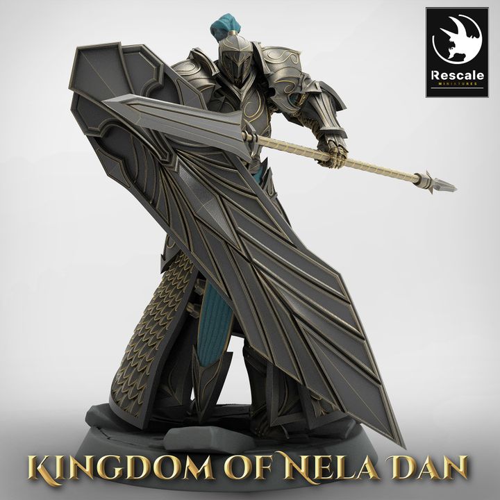 Praetorian Guard Warrior Miniature Human Fighter | Medium | Rescale Miniatures | D&D DnD Pathfinder Miniature