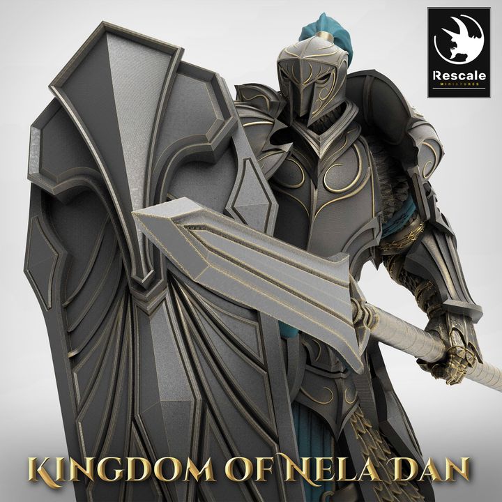 Collection Elf Warrior Elven Armor | Medium | Rescale Miniatures | D&D DnD Pathfinder Miniature