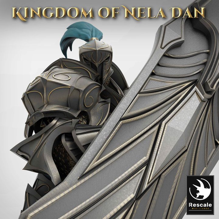 Collection Elf Warrior Elven Armor | Medium | Rescale Miniatures | D&D DnD Pathfinder Miniature