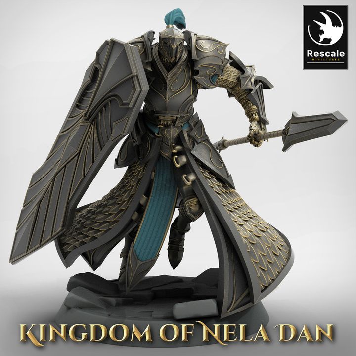 Elite Guard Warrior Fighter Humanoids | Medium | Rescale Miniatures | D&D DnD Pathfinder Miniature