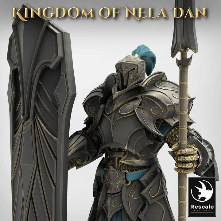 Collection Elf Warrior Elven Armor | Medium | Rescale Miniatures | D&D DnD Pathfinder Miniature