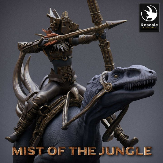 Collection Raptor Mounts Warriors Beasts | Large | Rescale Miniatures | D&D DnD Pathfinder Miniature