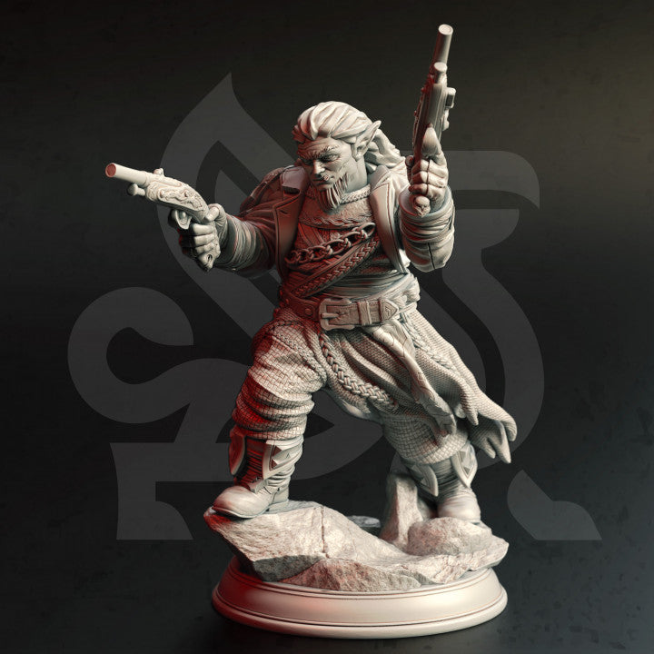Halfling Rogue Gunslinger Miniature Medium | DM Stash | D&D DnD Pathfinder Miniature