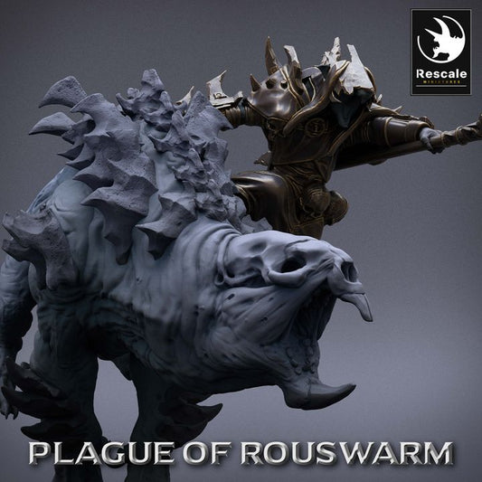 Rat Rider Run Priest - Mounted (50mm Base)