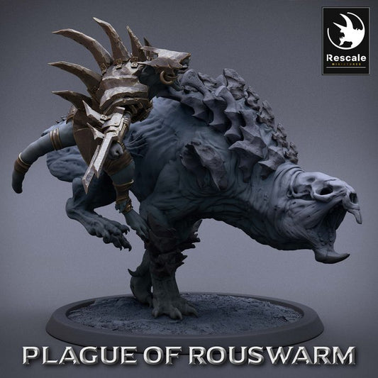 Rat Rider Run Warrior - Mounted (50mm Base)