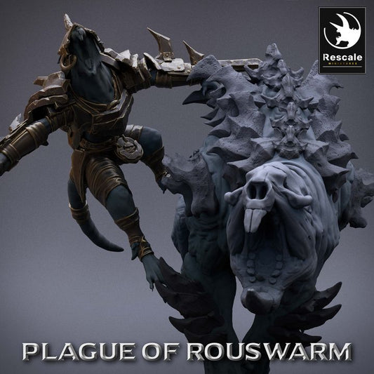 Rat Rider Run Warrior - Mounted (50mm Base)