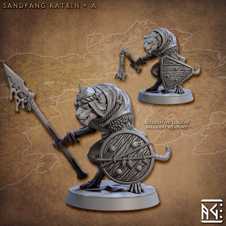 Cunning Ratkin Rogue Ambusher | Medium | Artisan Guild | D&D DnD Pathfinder Miniature