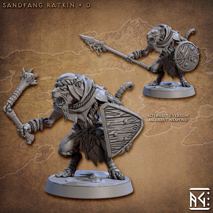 Ratkin Warrior Rogue Fighter | Medium | Artisan Guild | D&D DnD Pathfinder Miniature