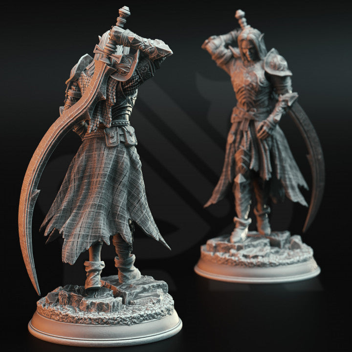 Drow Moon Paladin Elf Warrior Miniature | Medium | DM Stash | D&D DnD Pathfinder Miniature