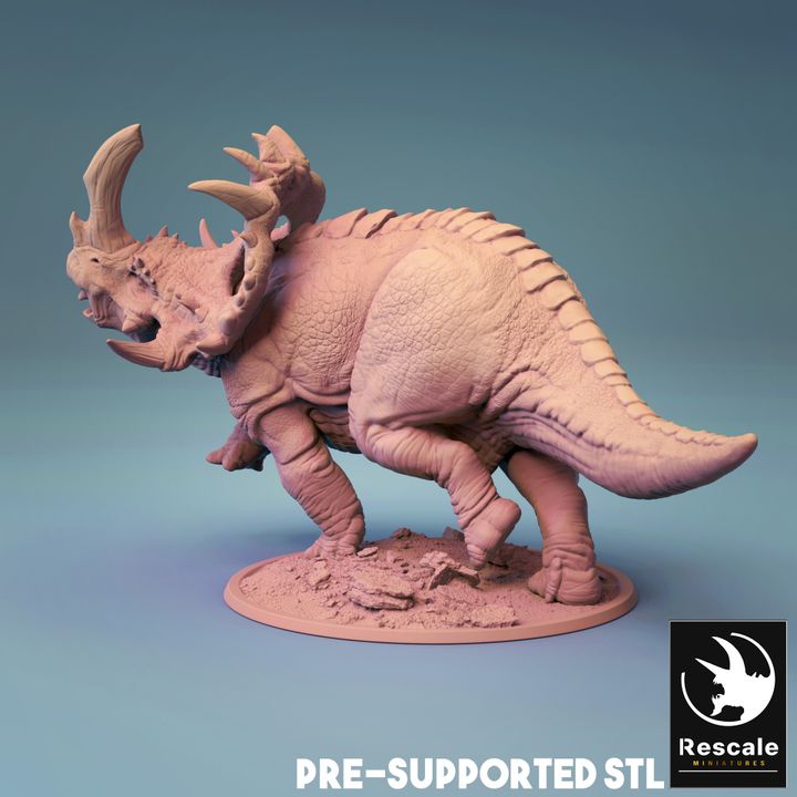 Sinoceratops - Roaring (50mm Base)