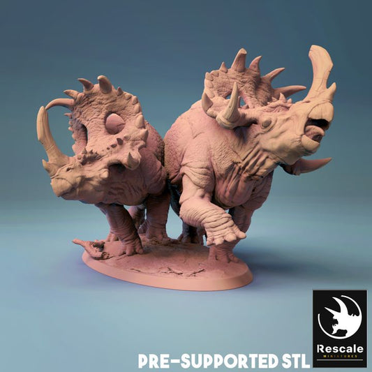 Sinoceratops Alpha - Forward (50mm Base)