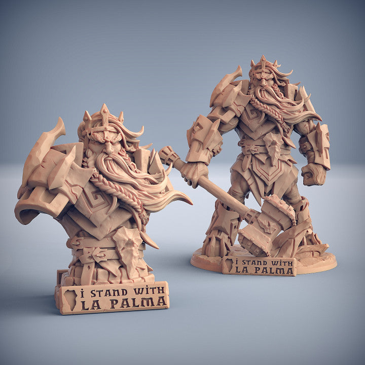 Hefesto Bust & Epic Boss - Standing (75mm Base)