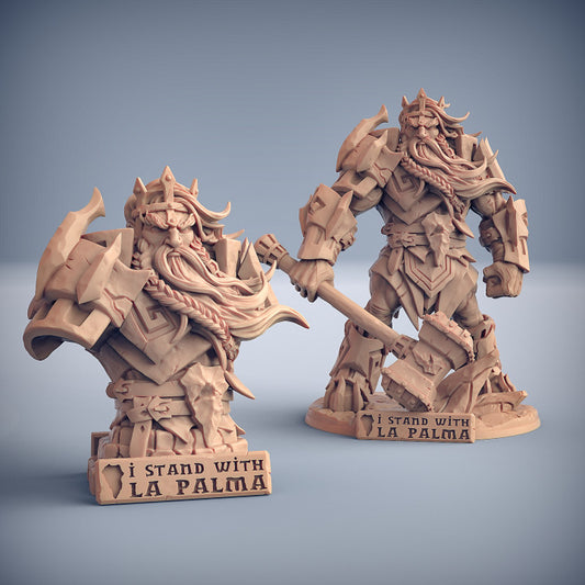 Hefesto Bust & Epic Boss - Standing (75mm Base)