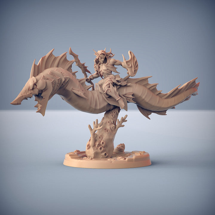 Triton Swordeel Riders Aquatic Warrior | Large | Artisan Guild | D&D DnD Pathfinder Miniature