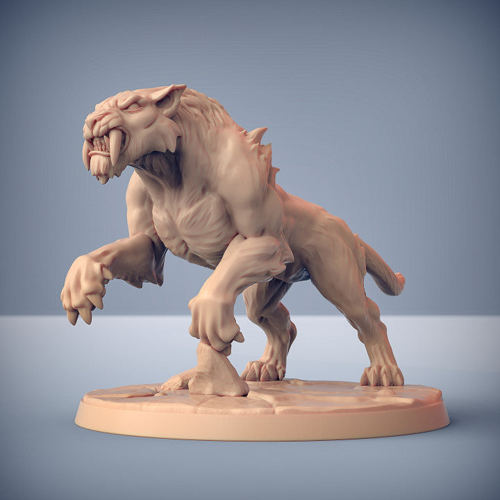 Smilodon Raider - Sword (50mm Base)