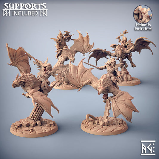 Bloodfiend Raider Bat Demon Fiend | Large | Artisan Guild | D&D DnD Pathfinder Miniature