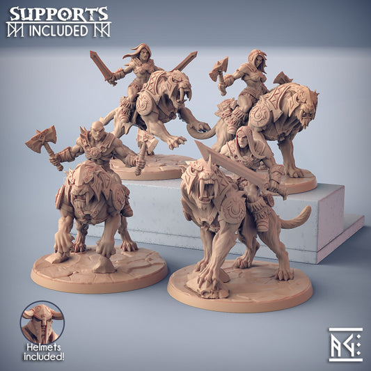 Smilodon Raider - Sword (50mm Base)
