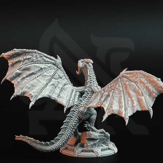 Ancient Red Tyrant Dragon - Majestic (100mm Base)