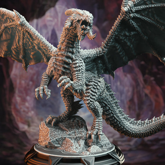 Ancient Red Tyrant Dragon - Majestic (100mm Base)