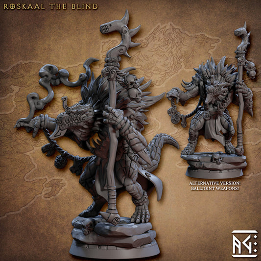 Lizardfolk Shaman Primal Magic | Medium | Artisan Guild | D&D DnD Pathfinder Miniature