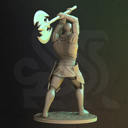 Knight Of The Lion - Striking (25mm Base)